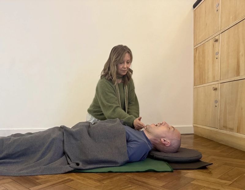 Conscious connected breathwork during a Reset workshop
